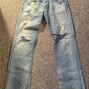 American Eagle Outfitters Light Blue Distressed Jeans